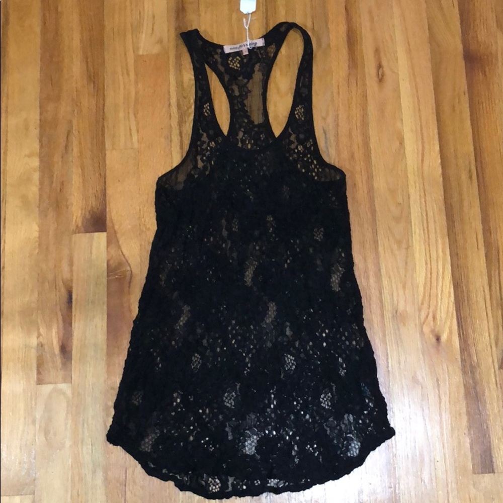 Miss Ferriday racer back lace tank